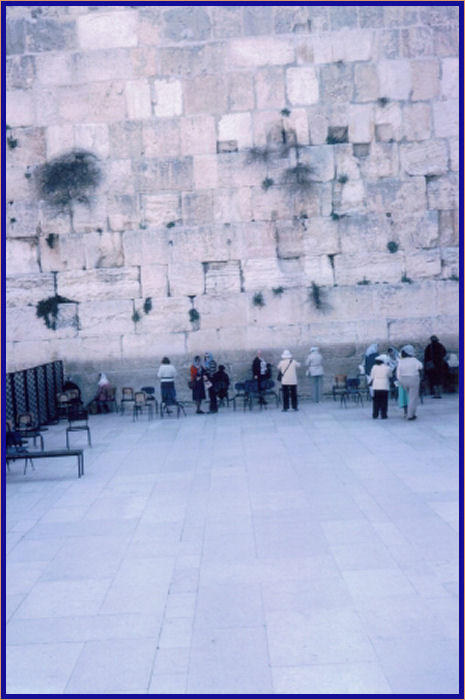 The Western Wall Plaza is separated into a men's section and a women's section